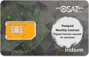 Carte SIM Postpayée Téléphone Satellite Iridium - Photo 1 sur 1