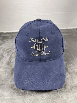 DE COLECCIÓN Tintas Lake State Park Burnet TEXAS Gorra Gorra Azul Correa J América Foto 1 de 4