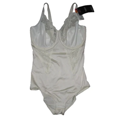 Body Maidenform 36DD Buttercream Encaje Bodybriefer Sujetador Incorporado Firme Nuevo Foto 1 de 4