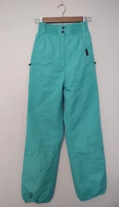 Killy Damen Isolierte Schneehose Ski Snowboard Knöchelzugang blaugrüner Reißverschluss Taschen - Bild 1 von 10