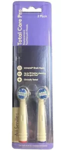 All Smiles Total Care Pro Electric Toothbrush Replacement Heads 2 Pack - Imagen 1 de 2