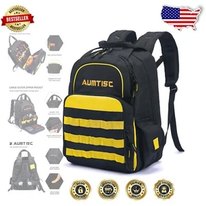 Water-Resistant Tool Backpack with 49 Compartments - Perfect for Electricians - Picture 1 of 9