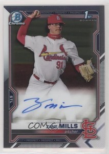 2021 Bowman Draft Chrome Draft Pick Auto Zane Mills #CDA-ZM Auto