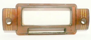 vintage SILVERTONE  7050 TUBE RADIO:  complete STATION FACEPLATE w/ ORIG SCREWS - Picture 1 of 2