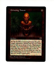MTG Grinning Totem SP/NM-  Mirage Magic the Gathering ~ Free Shipping ~
