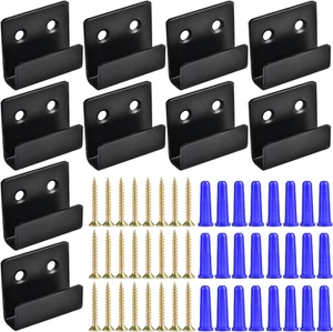 10 Pack Wall Mounted Mirror Clips Stainless Steel U Brackets with Screws Mirror - Picture 1 of 7