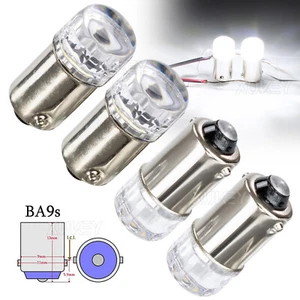 4x BA9S LED Car Side Lights T4W 233 T4 SMD White H6W Auto Interior Map Bulb 12V - Picture 1 of 9