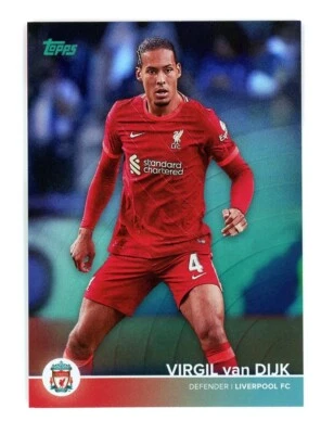 2021-22 Topps Liverpool Team Set Teal /150 Virgil Van Dijk #3 - Image 1 of 2