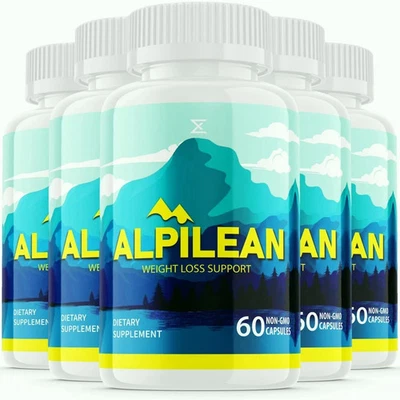 (5 Pack) Alpilean, Alpilean Weight Loss Capsules Supplement (300 Capsules) - Image 1 of 4