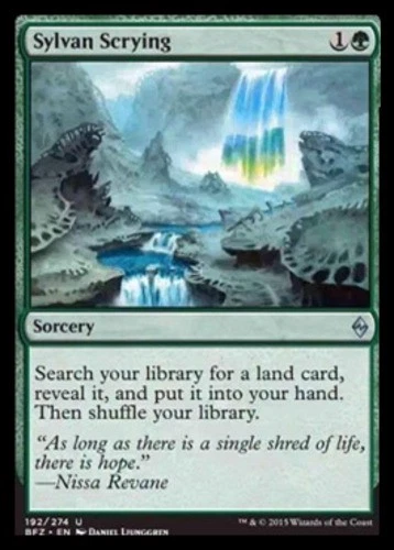 x1 Sylvan Scrying - Battle for Zendikar - NM - MTG - Image 1 of 1