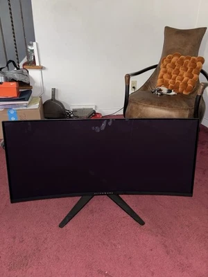 Alienware AW3423DWF 34" QD-OLED Curved Gaming Monitor 165Hz Ultrawide with HDR - Image 1 of 4