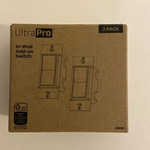 UltraPro In-Wall Add On Switch 2 Pack By Jasco New Sealed - Picture 1 of 4