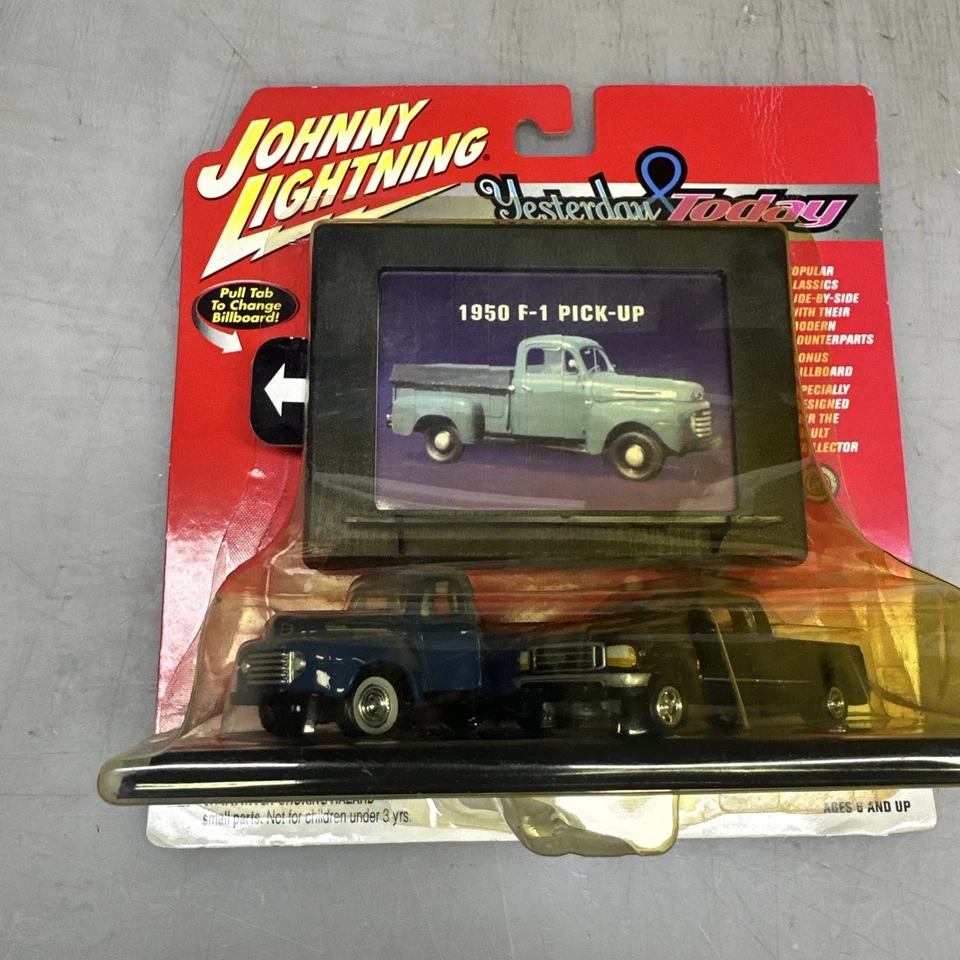 JOHNNY LIGHTNING AYER Y HOY 1950 F-1 PICK-UP Y 01 F-250 PICK-UP DIE-CAST Foto 1 de 4