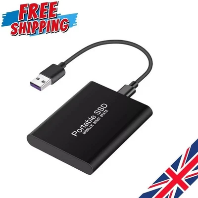 2TB External Hard Drive Disk Memory Storage USB 3.0 HDD for PC Laptop Phones - Image 1 of 4