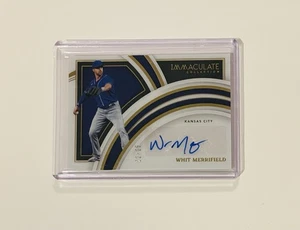2022 Panini Immaculate Clearly Immaculate Signatures /25 Whit Merrifield #CIS-WM - Picture 1 of 3