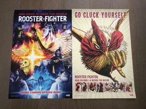 Póster de doble cara NYC 2025 Anime Con Viz Media Rooster Fighter - Imagen 1 de 1