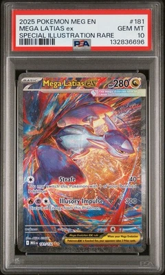2025 POKEMON MEG SPECIAL ILLUSTRATION RARE #181 MEGA LATIAS EX PSA 10 - Image 1 of 2