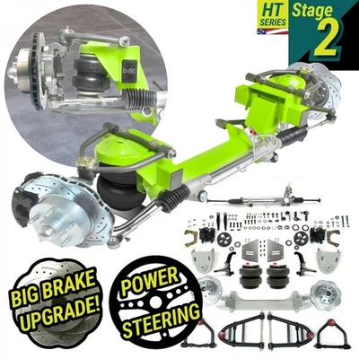 49-64 Studebaker Car Mustang II IFS Air Ride Stock 5x4,75 Power LHD Rack Foto 1 de 4