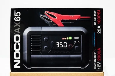 NOCO Boost + Air AX65 2000A UltraSafe Jump Starter + 22A Air Compressor inflator - Image 1 of 4