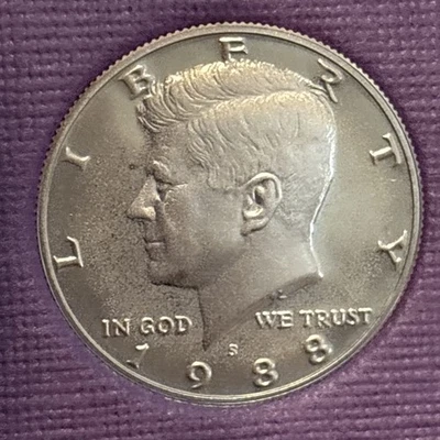 1988 S Kennedy Half Dollar CLAD ✼PROOF✼ BU - Image 1 of 3