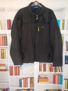 Reebok Vintage schwarz/grau Fleecejacke mit Reißverschlusstaschen warm & kuschelig, Gr. xl - Bild 1 von 5