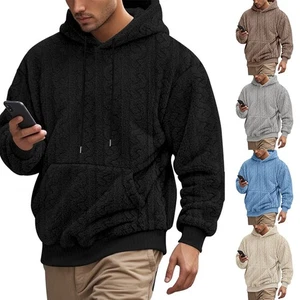 Diverse Styles of Loose Fit Mens Hoodies Featuring Modern Jacquard Patterns - Picture 1 of 64