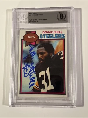 1979 Topps Donnie Shell Rookie Signed / Auto.  BAS W/ HOF 20 - Image 1 of 2