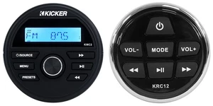 KICKER KMC2 Digital Media Receiver w/Bluetooth/USB+Remote For Boat/ATV/UTV/RZR - Picture 1 of 12