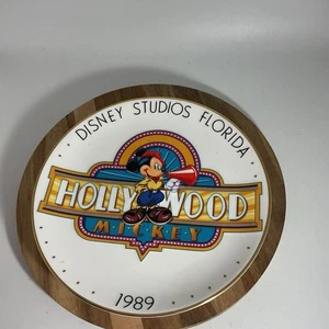 "Plato Disney Studios Hollywood Mickey 1989 edición limitada vintage 8""" - Imagen 1 de 5