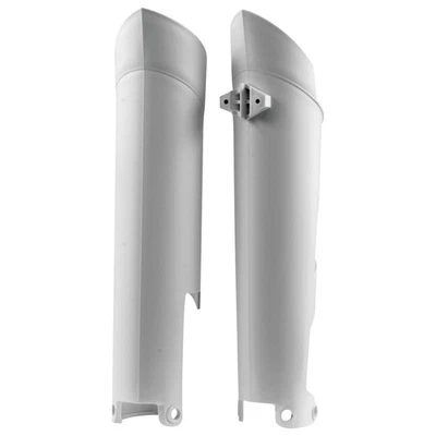 Acerbis Lower Fork Cover Set White For Husaberg FE 570 2009-2012 - Image 1 of 2