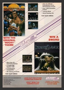 1988 U.K. Exclusive The Champ & Dragon Slayer Video Game Print Advertisement - Picture 1 of 1