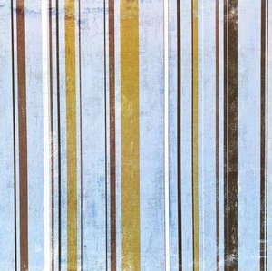 Really Great Paper, Brown & Blue Stripes Two, Cardstock, 2 x 12", Grunge, Lines - Picture 1 of 1