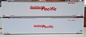HO scale 48' Southern Pacific Container Set of 2 Box #680044 & 680036 ( HO-192 - Picture 1 of 7