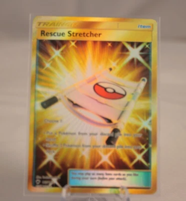 Pokemon TCG Rescue Stretcher 165/147 Secret Rare Holo NM Foto 1 de 2