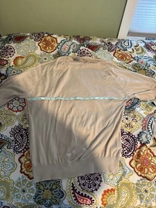 John Smedley Sweater Men XL Almond 100% Sea Island Cotton - Picture 1 of 4