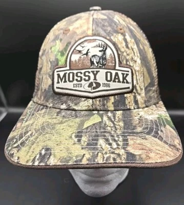 Mossy Oak Deer Duck Hunting Camo Camouflage Baseball Hat Cap Trucker Mesh S/M - Image 1 of 4
