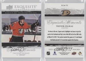 2021-22 Black Diamond Exquisite Collection Moments /399 Trevor Zegras Rookie RC