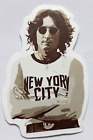 Autocollant décalcomanie noir et blanc THE BEATLES John Lennon New York 6 cm x 4 cm #3