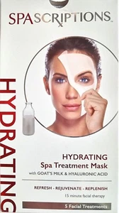HYDRATANT SPA SCRUPTIONS Spa 5 Treatments Masks W/Goat’s milk & hyaluronic 2 Box - Picture 1 of 6