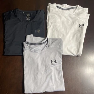 LOT Of 3 Under Armour T Shirt Workout Gym Men’s Size XL - Picture 1 of 18