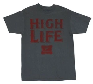 Miller Adult New T-Shirt - Red Distressed High Life Graphic Medium - Picture 1 of 1