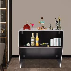 Sideboard Portable Bar Cabinet for Bar Bar Table with Storage Buffet Cabinet - Picture 1 of 19