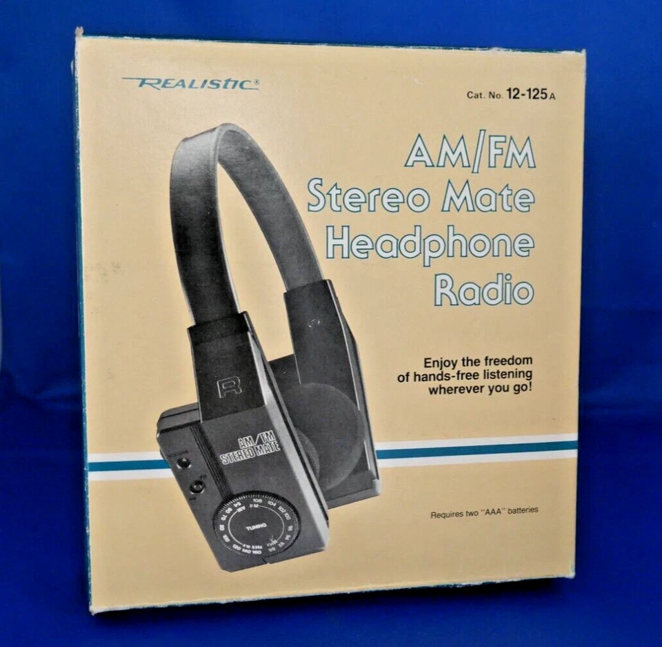 REALISTIC 12-125A Stereo Mate - AM/FM - Portable Headphone Radio!  - Image 1 of 4