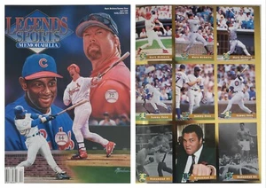 April 1999 Sammy Sosa Mark McGwire Legends Sports Memorabilia Magazine Cards Ali - Picture 1 of 4