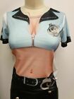 Women's TShirt 3D Print Sexy Police Officer Top Tee Halloween Costume Xmas M