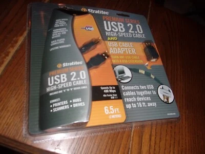 Stratitec Premium Series USB 2.0 High Speed Cable & USB Cable Adapter - Image 1 of 2