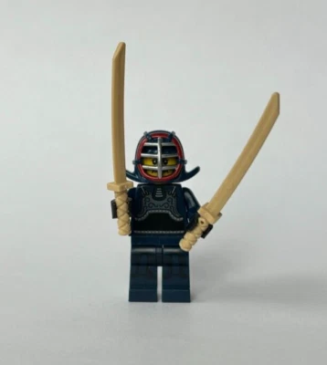 Lego Kendo Fighter Minifigura CMF Serie 15 Coleccionable 71011 Figura Ninja Azul Foto 1 de 2