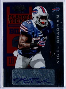 2012 Contenders Football Playoff Ticket Nigel Bradham ROOKIE AUTO BILLS 98/99 - Picture 1 of 1