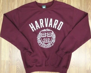 HARVARD CRIMSON CREWNECK COTTON/POLY SWEATSHIRT TEAM COLORS SMALL, S - Picture 1 of 4
