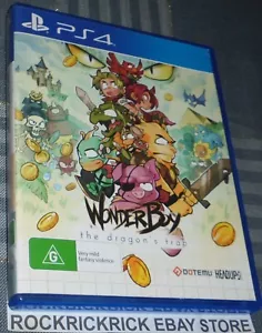 PS4 GAME WONDER BOY THE DRAGON'S TRAP + BOOKLET, KEYRING & SOUNDTRACK CD (PAL) - Picture 1 of 3